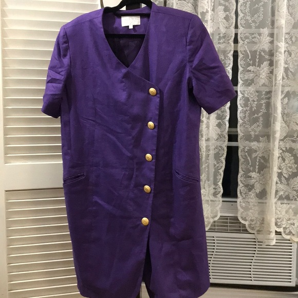 A Pea In The Pod maternity dress. Large. Linen - Picture 2 of 5